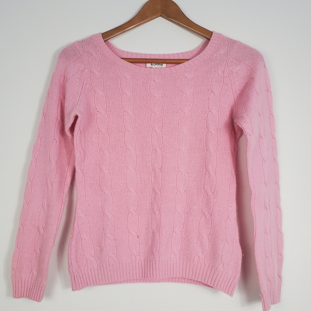 AS IS Lilly Pulitzer Light Cable Knit Cashmere Sweater